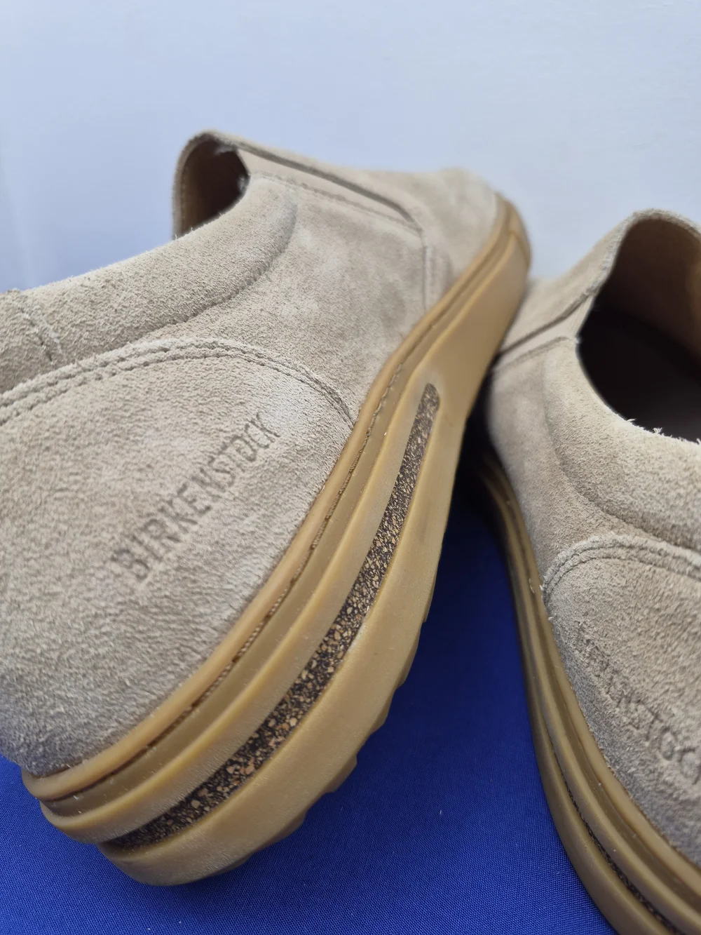 Birkenstock NWT SIZE 11 Oswego Suede Leather Slip-on sneaker streetwear neutral - Picture 5 of 13